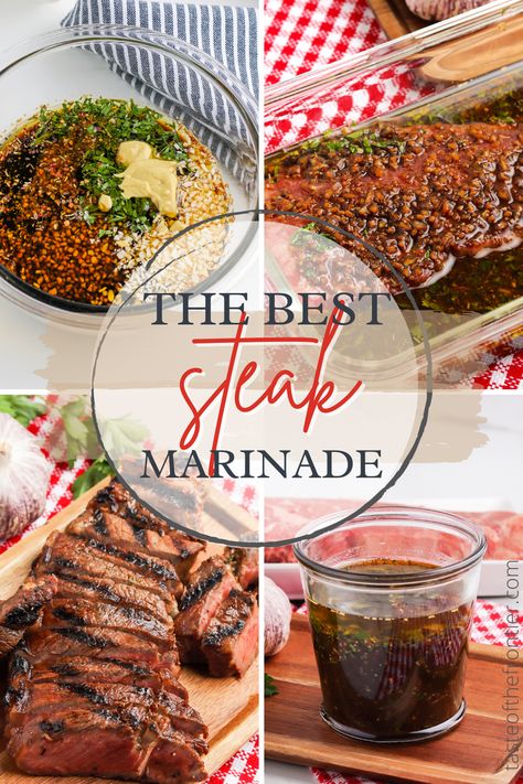 Sirloin Marinade, Sirloin Steak Marinade, Ribeye Steak Marinade, Easy Steak Marinade Recipes, Delmonico Steak, Best Steak Marinade, Steak Marinade Easy, Marinade Flank Steak, Beef Loin