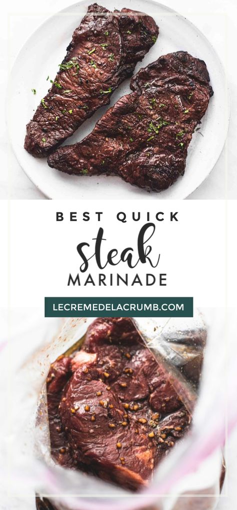 Ribeye Steak Marinade, Sirloin Steak Marinade, Quick Steak Marinade, Quick Steak, Steak Marinade For Grilling, Easy Steak Marinade Recipes, Steak Marinades, Best Marinade, Grilling Burgers