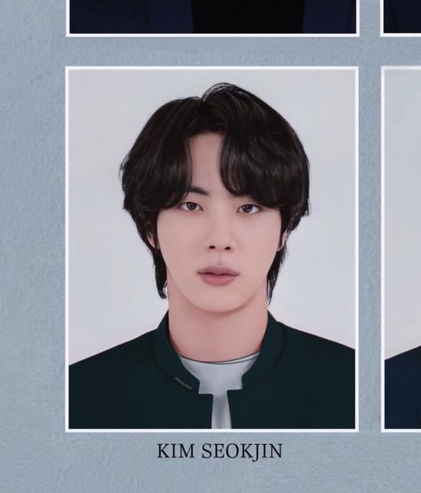 Id Photo, Kim Jin, Kpop Posters, Seokjin Bts, Class B, Bulletproof Boy Scouts, Power Couple, School Photos, Worldwide Handsome