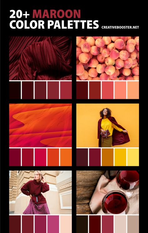 Marun Color Combination, Maroon Color Palette, Burgundy Background Aesthetic, Burgundy Colour Palette, Maroon Aesthetic, Crimson Color, Red Color Combinations, Shades Of Maroon, Maroon Outfit