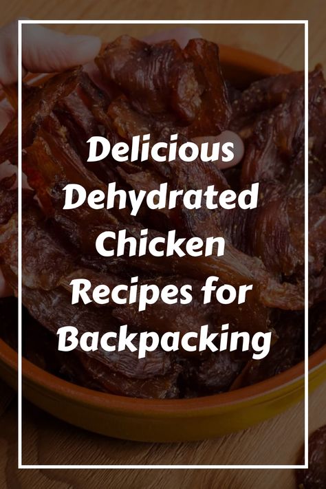 Discover the deliciousness of chicken jerky and elevate your snacking game! Say goodbye to beef and hello to these mouthwatering dehydrated chicken recipes. Perfect for backpackers, these 3 dehydrator recipes will satisfy your cravings while providing a protein-packed energy boost. Try them out today and embark on a flavorful adventure! Dehydrating Chicken, Dehydrate Chicken, Best Backpacking Food, Dehydrated Chicken, Chicken Dog Treats, Diy Healthy Snacks, Chicken Jerky, Chicken Slices, Campfire Food