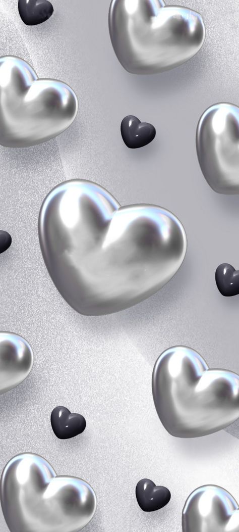 Silver Hearts Wallpaper, Chrome Y2k Wallpaper, Sibil Cartoon Wallpaper, Grey Wallpaper Heart, Silver Heart Wallpaper, Iphone Background Glitter, Hart Wallpaper, Background Glitter, Gray Heart