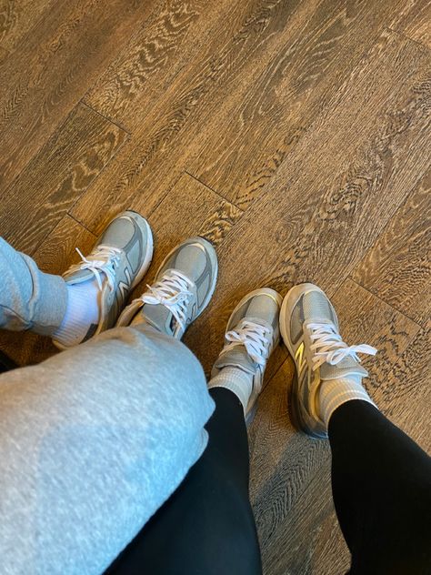 Heels And Trainers Couple, Matchung Shoes, Couples Shoes Matching New Balance, New Balance Couple Outfit, Matching Shoes For Couples New Balance, Couples With Matching Shoes, New Balance Couple Shoes, New Balance Outfit 990, Matching New Balance Couple