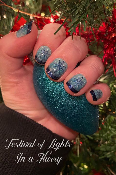 Festival Of Lights Color Street, Color Street Christmas Combos, Jazz Hands, Festival Of Lights, Street Nails, Nail Polish Strips, Festival Lights, Color Street Nails, Nail Inspiration