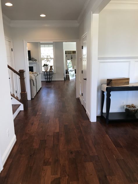 Flooring Dark Wood, Neutral Brown Wood Floors, Medium Brown Wood Floors Kitchen, Medium Dark Wood Floors, Mahogany Floors Living Room, Ebony Wood Floors Living Room, Dark Wood Floors Living Room Furniture, Dark Brown Wooden Floor, Mocha Hardwood Floors