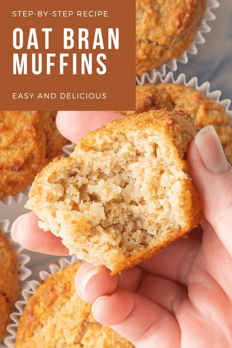 Gluten Free Oat Bran Muffins, Overnight Oat Bran Recipes, Pumpkin Oat Bran Muffins, Oat Bran, Honey Bran Muffin Recipe, Banana Oat Bran Muffins, Bran Cereal Muffins, Oat Bran Cereal, Oat Bran Muffin Recipe