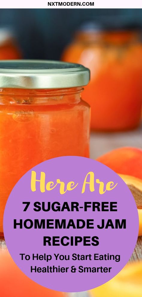 Store-Bought Jam is Laiden with Sugar. Here are 7 Sugar-Free Recipes Sugar Free Jams And Jellies, Sugar Free Jelly Recipes, Sugar Free Jam Recipes For Canning, Sugar Free Freezer Jam, Homemade Jam Recipes, Sugar Free Jelly, Sugar Free Jam Recipes, Pegan Diet, Dessert Fruits