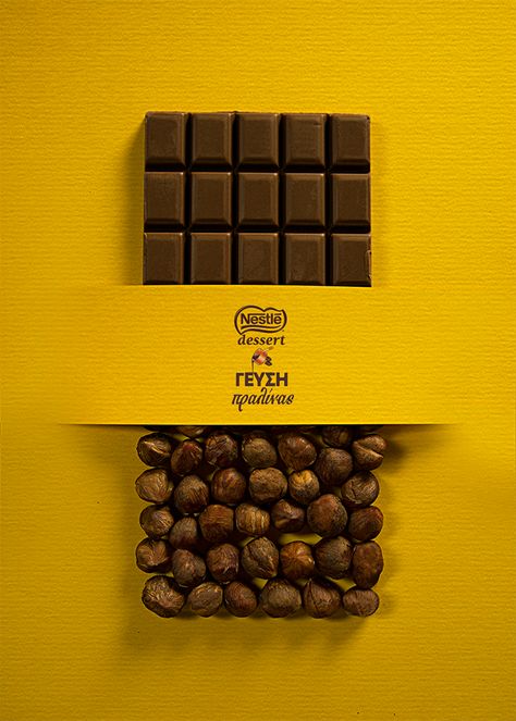 Nestlé Dessert | Product Ads on Behance Sweet Ads Creative, Chocolate Social Media Design, Chocolate Day Creative Ads, Chocolate Advertising Design, Creative Humor, Ramadan Sweets, Chocolate Bar Design, Product Ads, Art Direction Photography