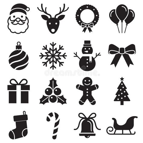 Elf Toy, Cricut Christmas Ideas, Projets Cricut, Christmas Icons, Free Illustration, Cricut Projects Vinyl, Icon Set Vector, Christmas Settings, Christmas Vectors