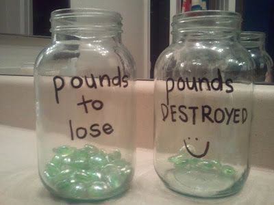 {Texas Craft House} Fun way to track your weight loss in DIY jars! Diet Vegetarian, Fitness Challenge, I Work Out, Get In Shape, Fitness Diet, Workout Challenge, How To Stay Motivated, Get Healthy, Namaste