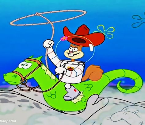 Spongebob And Sandy, Riding A Horse, Sandy Cheeks, Silly Images, Spongebob Squarepants, Birthday Bash, A Horse, Paint Kit, Horse Riding