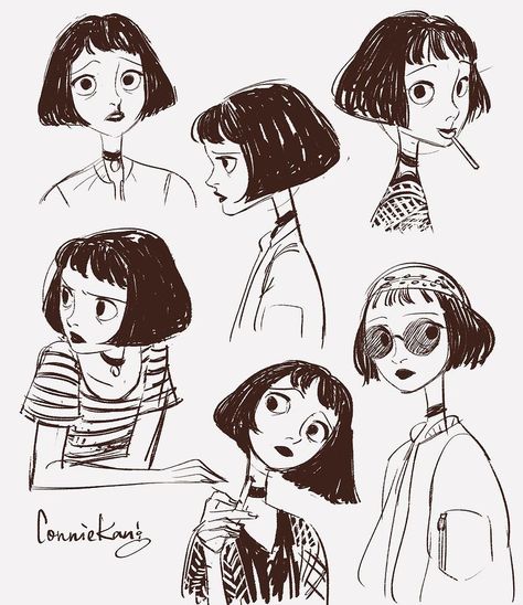 Cute Character Reference, Cartoons Art Style, Character Design For Comics, Cartoon Characters Poses, Illustration Expressions, Illustration Art Style Inspiration, Character Art Drawing, Character Art Reference, Male Character Design Cute