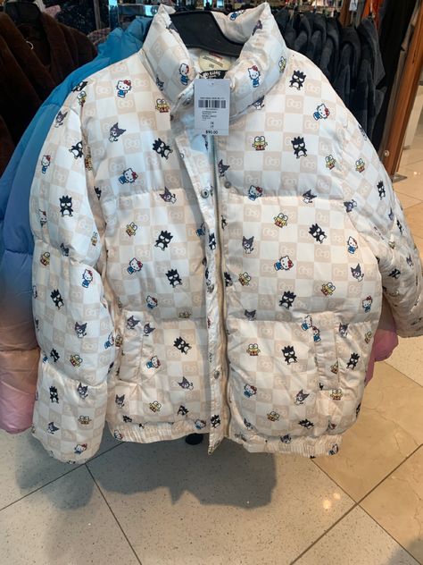 Sanrio Jacket, Racer Jacket Outfit, Racer Jacket, Jacket Outfit, Winter Outfit, Puffer Jacket, Winter Outfits, Puffer, Winter Jackets