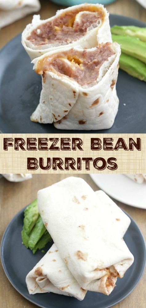 Freezer Bean Burritos - Eat. Drink. Love. All Day Recipes, Meal Prep Foods, Freezer Burritos, Freeze Beans, Make Ahead Breakfasts, Authentic Mexican Food Recipes, Slow Cooker Taco, Burrito Recipes, Taco Tuesday Recipes