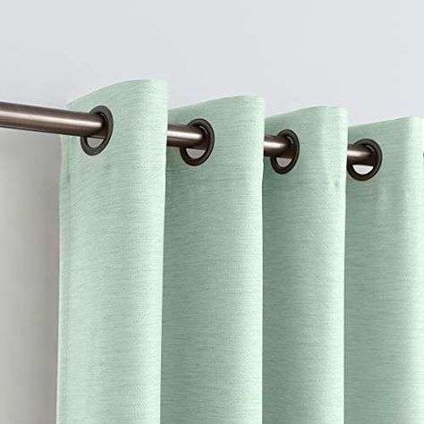 White Blue Curtains, Mint Green Curtains, Green Curtains Living Room, Mauve Living Room, Mint Bedroom, Curtains For Kitchen, Chevron Curtains, Kitchen Window Curtains, Glamourous Bedroom