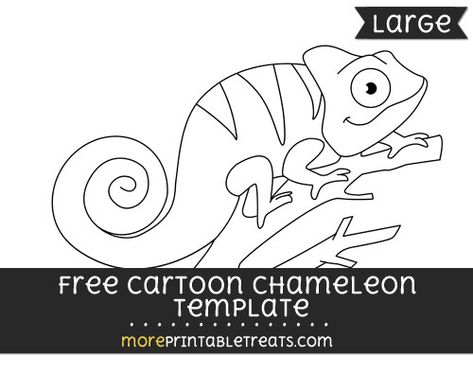 Free Cartoon Chameleon Template - Large Chameleon Outline, Chameleon Template, Cartoon Chameleon, Story Baskets, Fighter Planes Art, Computer Paper, Free Cartoons, Children Play, Black And White Lines