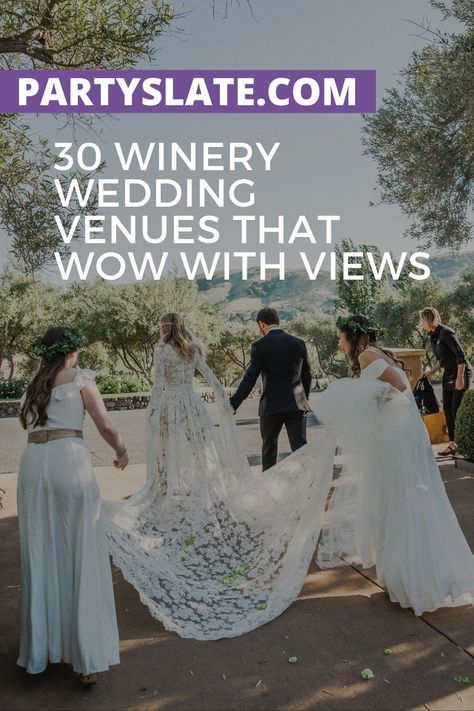 California is the premier location to have the winery wedding of your dreams. We're sharing 30 venues with wow-worthy views. California Winery Wedding, Winery Wedding Venues, California Winery, Dream Wedding Venues, Tent Design, Outdoor Wedding Reception, Winery Wedding, Reception Ideas, Ideal Wedding