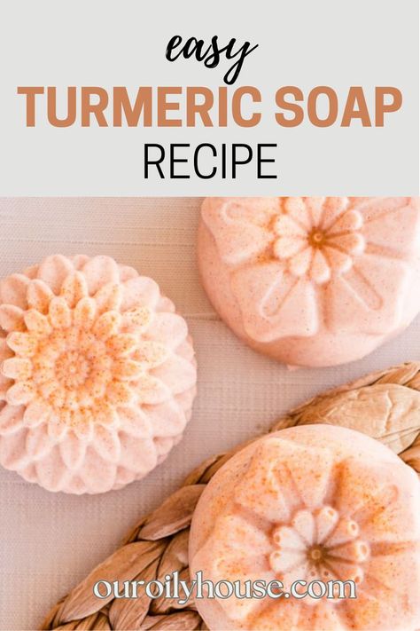 Turmeric Soap Recipe, Easy Soap Recipes, Handmade Soap Recipes, Cold Process Soap Recipes, Easy Cold, Turmeric Recipes, Soap Making Recipes, Turmeric Soap, Soap Recipe