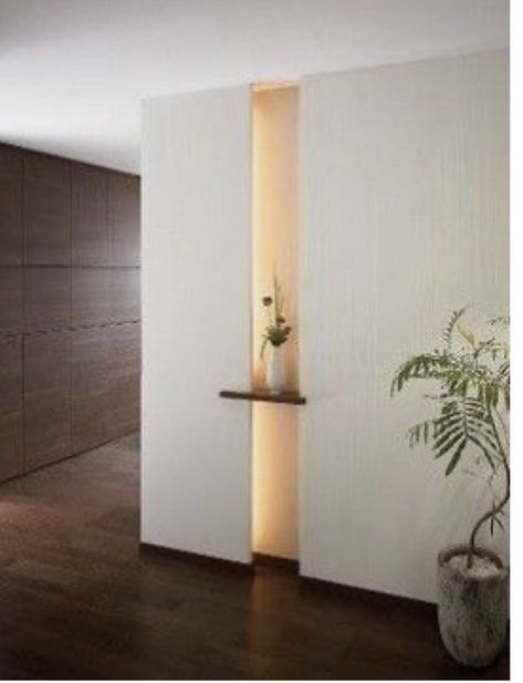 Bedroom Wall Niche Ideas, Bedroom Niches, Dry Wall Ideas, Niches Design Wall, Foyer Niche, Niche Design Wall, Niche In Wall, Bedroom Niche, Wall Niche Ideas