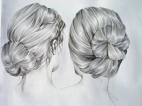 simple bun, always lovely, high or low. Back Drawing, Drawing Hair Tutorial, Hair Illustration, Low Bun Hairstyles, Hair Sketch, Drawing Examples, Wedding Festivities, Peinados Recogidos, Unique Drawings