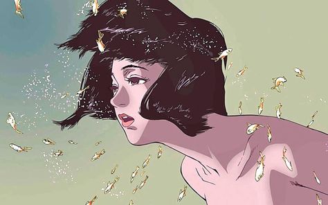 Satoshi Kon, Japanese Animated Movies, Perfect Blue, Blue Anime, Art Manga, Old Anime, Japanese Animation, 90s Anime, Art Anime