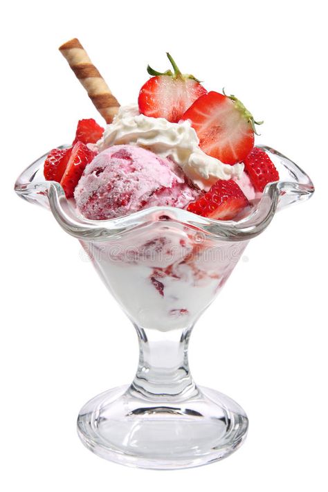 Ice cream with strawberries and whipped cream. Ice cream in a glass vase with st , #AFFILIATE, #strawberries, #whipped, #Ice, #cream, #glass #ad Ice Cream Wallpaper, Strawberry Sundae, Strawberry Whipped Cream, 귀여운 음식 그림, Baskin Robbins, Ice Cream Bowl, Julia Child, Strawberry Ice Cream, Ice Cream Sundae