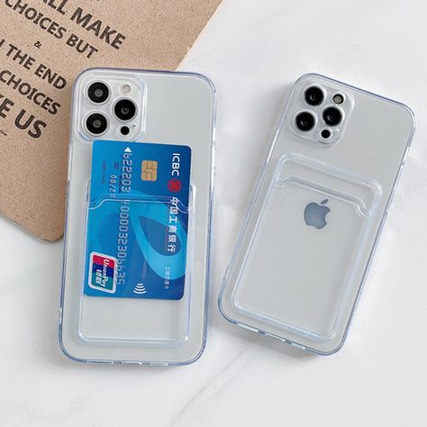 Phone Case For iPhone 7 8 14 Plus Case For iPhone 11 12 13 14 Pro Max XS XR 6s Plus Case Cover Soft Silicone Wallet Card Holder #phonecase #silicone #walletcard #cardholder #iphone #iphonecover #iphonecase Iphone Case With Card Holder, Infinix Smart 5, My Future Job, Future Job, Mobile Cover, Card Holder Case, Clear Card, Cover Iphone, Cases Iphone