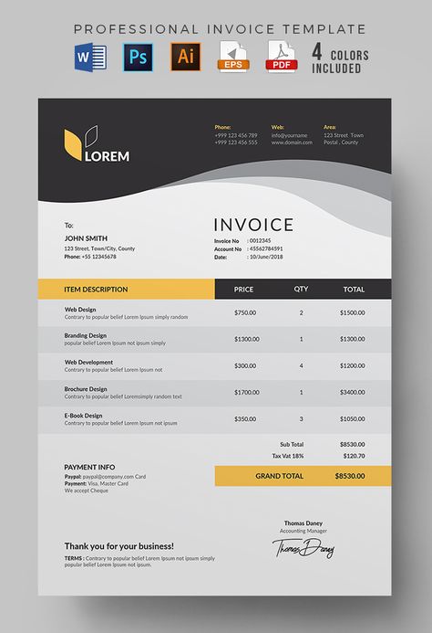 Business Invoice Template, Bill Invoice Design, Company Invoice Design, Logo Design Brief Template, Business Invoice Design, Creative Invoice Design, Invoice Design Ideas, Modern Invoice Design, Excel Design Ideas