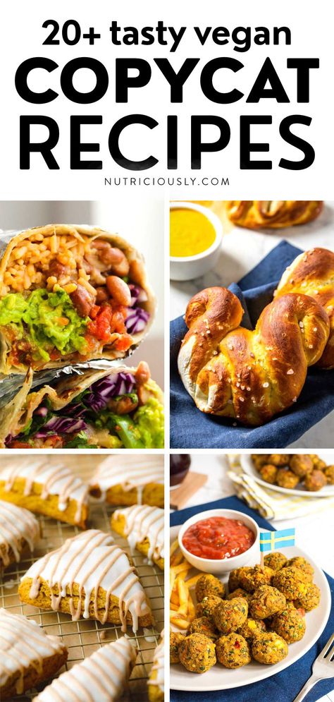 These vegan copycat recipes feature all your top favorites, made 100% without animal products. From burritos to lattes, scones, balls, sofritas & more! Copycat Famous Bowl, Vegan Butterbeer Recipe, Vegan Copycat Recipes, Vegan Fast Food Copycat Recipes, Houston’s Copycat Veggie Burger, Vegan Copycat, Recipe Cover, Vegan Asian, Animal Products