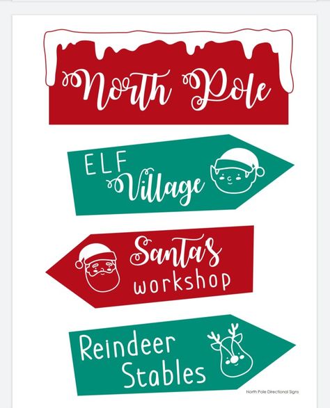 Diy North Pole Sign, The North Pole Decorations, Northpole Decorations, Santas Workshop Door Decoration, Santa's Workshop Decorations, North Pole Christmas Decor, Santa's Workshop Sign, North Pole Santa's Workshop, Christmas Birthday Cake