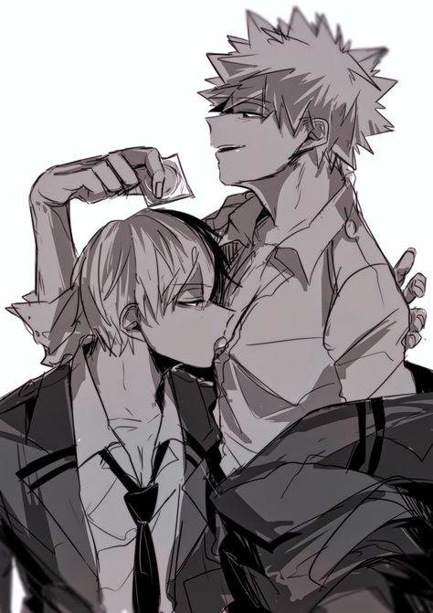 Bakugou Katsuki × Todoroki Shouto Boxing Gloves Art, Bakugo X Todoroki, Todoroki X Bakugou, My Hero Academia Ships, Cute Couple Comics, Slayer Meme, Anime Villians, My Hero Academia Shouto, Mha Ships