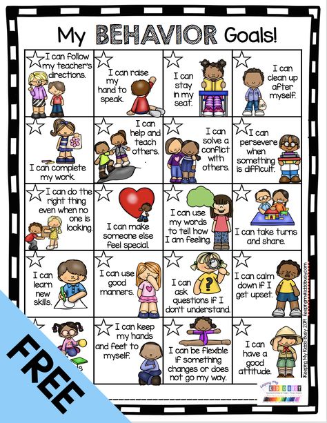 FREE BEHAVIOR CHART with personalized awards - PBIS - Positive Behavior incentive kit - reward students and kids who are practicing good behavior - following classroom rules and expectations - social skills - freebie behavior chart for preschool pre-k kindergarten first grade second grade #kindergarten #firstgrade #secondgrade #behaviorcharts #socialemotionallearning Student Behavior Chart, Kindergarten Behavior, Classroom Behavior Chart, Preschool Behavior, Behavior Goals, Behavior Incentives, Teachers Classroom, Behavior Chart, Behavior Interventions