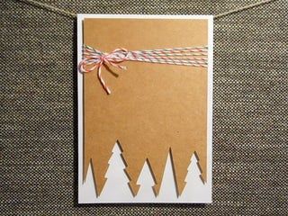 Instead of buying those big packs of identical holiday cards, make these easy homemade cards that really say you're thinking of that special someone. ขวดโหล Mason Jar, Hantverk Diy, Christmas Cards Kids, Simple Christmas Cards, Homemade Christmas Cards, Christmas Card Crafts, Christmas Tree Cards, Tree Cards, Diy Christmas Cards