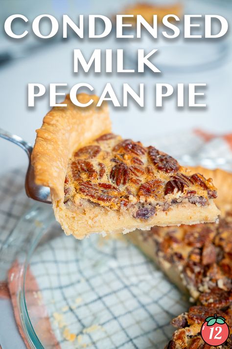 Pecan Pie With Condensed Milk Recipe, Pecan Pie With Sweetened Condensed Milk, Condensed Milk Pecan Pie, Carmel Pie Sweetened Condensed Milk, Sweetened Condensed Milk Pie, Condensed Milk Pie, Condensed Milk Desserts, Banana Split Dessert, 12 Tomatoes Recipes