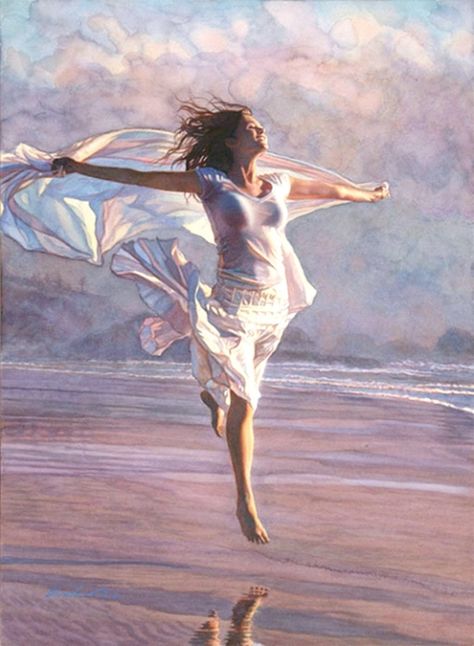 Steve Hanks, Spiritual Images, Healing Scriptures, Prophetic Art, Bright Paintings, Watercolor Artists, Watercolor Artist, Faith Quotes, Beautiful Paintings