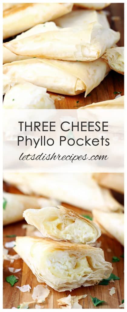 Phyllo Appetizers, Philo Dough, Filo Pastry Recipes, Pockets Recipe, Phyllo Dough Recipes, Appetizers Cheese, Phyllo Recipes, Holiday Appetizers Recipes, Cheese Puffs