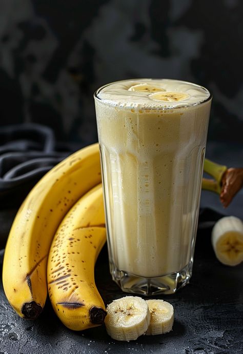 Learn How to Cook Banana Milkshake Recipe For Free | Recipes You'll Love, Made Easy! Milkshake Banana, Local Drinks, Banana Milkshake Recipe, Fruit Milkshake, Healthy Milkshake, Trendy Recipes, Milkshake Recipe Easy, Banana Shake, Food Asmr