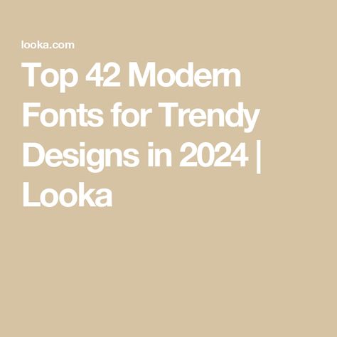 Looking for the latest fonts to create stylish and modern designs? We've rounded up 42 of the best fonts for 2024, including sans serifs, serifs, script fonts, and more. Use these fonts to create eye-catching headlines, logos, and other graphics for your next project.

#fonts #design#Trending_Fonts_Graphic_Design #2024_Typography_Trends #Trendy_Fonts_2024 #2024_Font_Trends Trending Fonts Graphic Design, Modern Font Combinations, Trendy Adobe Fonts, 2024 Typography Trends, New Fonts 2024, Text Based Design, Trendy Fonts 2024, Trending Fonts 2024, 2024 Font Trends