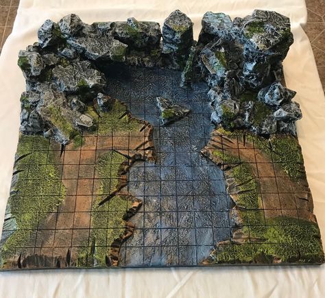 D&d Terrain Diy, Diy Dnd Props, Dnd Props Diy, Dnd Setup, Dnd Display, Dungeons And Dragons Diy, Dnd Diy, Dnd Terrain, Dnd Crafts