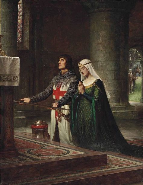 Category:Paintings of Christian prayers - Wikimedia Commons Edmund Leighton, Edmund Blair Leighton, Pre Raphaelite Art, Medieval Aesthetic, Medieval Paintings, Berthe Morisot, Rennaissance Art, Historical Painting, Pre Raphaelite