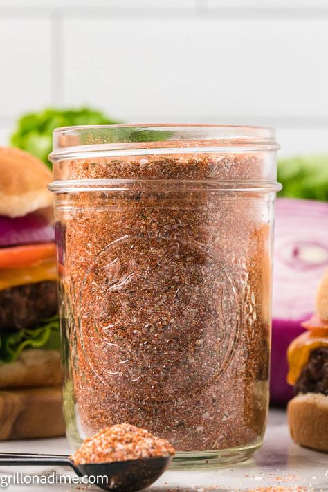 Homemade Burger Seasoning Recipe A&w Burger, Burger Seasoning Recipe, Hamburger Seasoning Recipe, Best Burger Seasoning, Burger Recipes Seasoning, The Best Hamburgers, Texas Roadhouse Steak Seasoning, Best Hamburgers, Easy Homemade Burgers