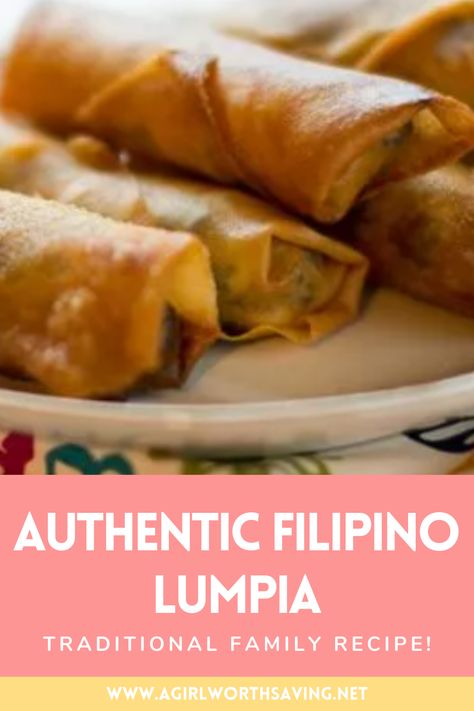 This is the best lumpia recipe which has been handed down for generation in my family! Made with authentic Filipino ingredients for the most mouth-watering taste! Shanghai Lumpia Recipe Filipino Food, Beef Lumpia Recipe Filipino, Lumpia Recipe Filipino Beef, Vegetable Lumpia Filipino, Authentic Lumpia Recipe Filipino, Chicken Lumpia Recipe Filipino, Pork Lumpia Recipe Filipino, Lumpia Shanghai Recipe Filipino, Authentic Filipino Recipes