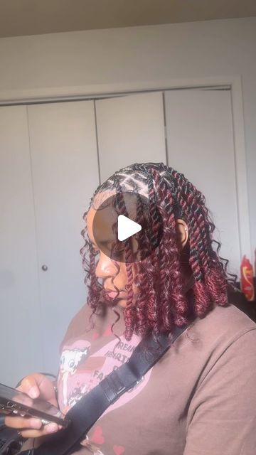 LaNiya Winters on Instagram: "Invisible locs😮‍💨😮‍💨😍😍😍" Burgundy Invisible Locs, Invisible Locs Over Locs, Invisible Locs, Locs, Hair Inspo, Jordan, Hair, On Instagram, Quick Saves