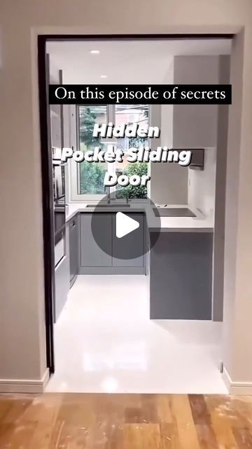 Gwendolyn Jones on Instagram: "I am so in Love with the sleek modern look of hidden pocket doors! Especially in the kitchen…Add it to the cart 🛒 

🎥 via @aaa.interiors 

#organized#organizer#declutter#homesweethome#homehacks" Pocket Door, Organize Declutter, Hidden Pocket, So In Love, Pocket Doors, Sliding Doors, Declutter, Dining Area, The Kitchen