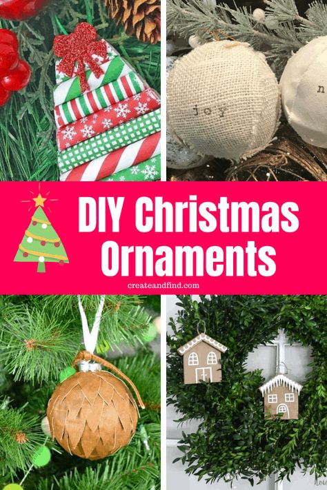 21 incredible DIY Christmas ornaments to make this year. There is an option for all skill levels from simple crafts to more detailed DIYs. Fun ways to add budget-friendly Christmas decorations to your tree and home this year. Easy Diy Ornaments For Kids, Clear Glass Ornament Ideas, Diy Ornaments For Kids, Easy Diy Ornaments, Glass Ornament Ideas, Christmas Ornaments Easy, Ornaments For Kids, Decorating 101, Diy Christmas Ornaments Easy