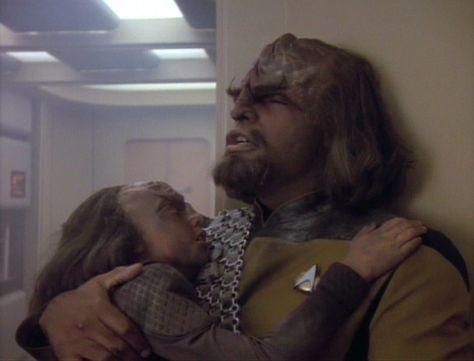 Parenting in Star Trek: TNG from My Year Of Star Trek Worf Star Trek, Star Trek 1, Star Trek Tng, Star Trek Characters, Star Trek Art, Starship Enterprise, My Year, Dancing With The Stars, Big Star