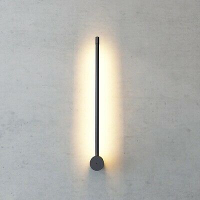 Minimalist Modern Art, Wall Lamps Living Room, Creative Lamps, Wall Lights Living Room, Metal Wall Lamp, Light Stick, Bedroom Bedside Lamp, Long Walls, Art Deco Wall