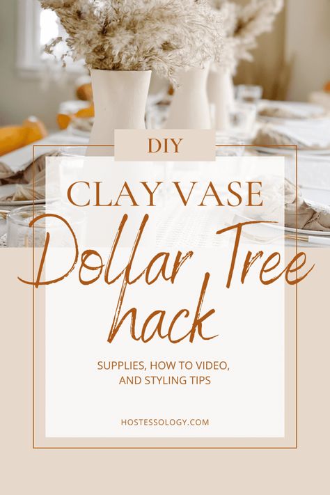 Dollar Tree Hack: How to DIY a Clay Vase - hostessology Rainbow Centerpiece, Tree Wedding Centerpieces, Eucalyptus Centerpiece, Diy Baby Shower Centerpieces, Dollar Tree Vases, Boho Centerpiece, Modern Table Decor, Dollar Tree Wedding, Table Centerpieces Diy