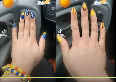 Fnaf Nails, Paper Butterfly Crafts, Sun Nails, Acrylic Nails Stiletto, Mickey Nails, Moon Nails, Anime Nails, Nails Today, Simple Acrylic Nails