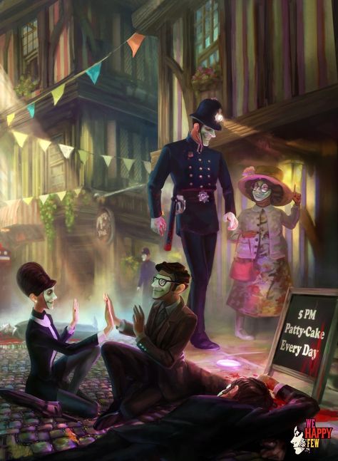 Everything is perfectly fine - Concept We Happy Few Game, We Happy Few, Uncle Jack, Inspo Art, Fandom Games, Bioshock, Borderlands, Cs Go, Love Gif